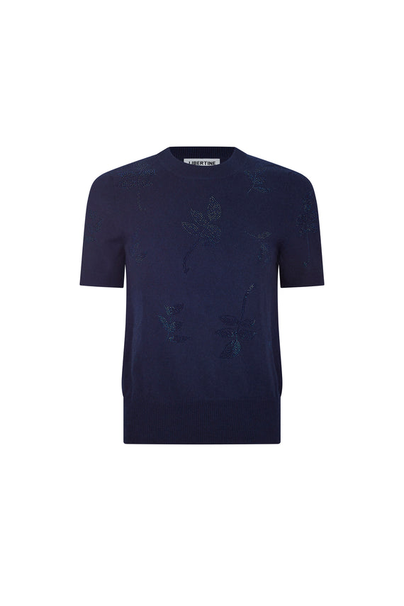 'KIND OF BLUE' SHORT SLEEVE PULLOVER - - Libertine - Main image