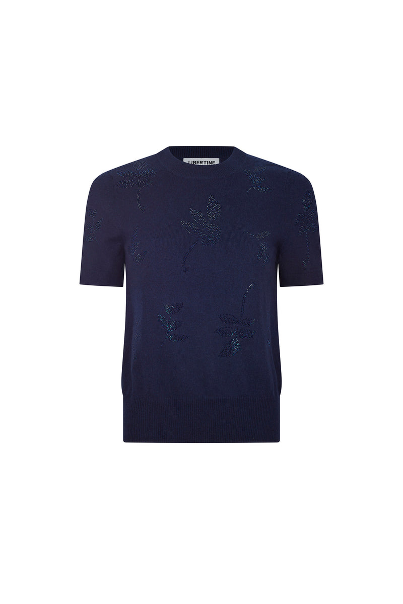 'KIND OF BLUE' SHORT SLEEVE PULLOVER - - Libertine