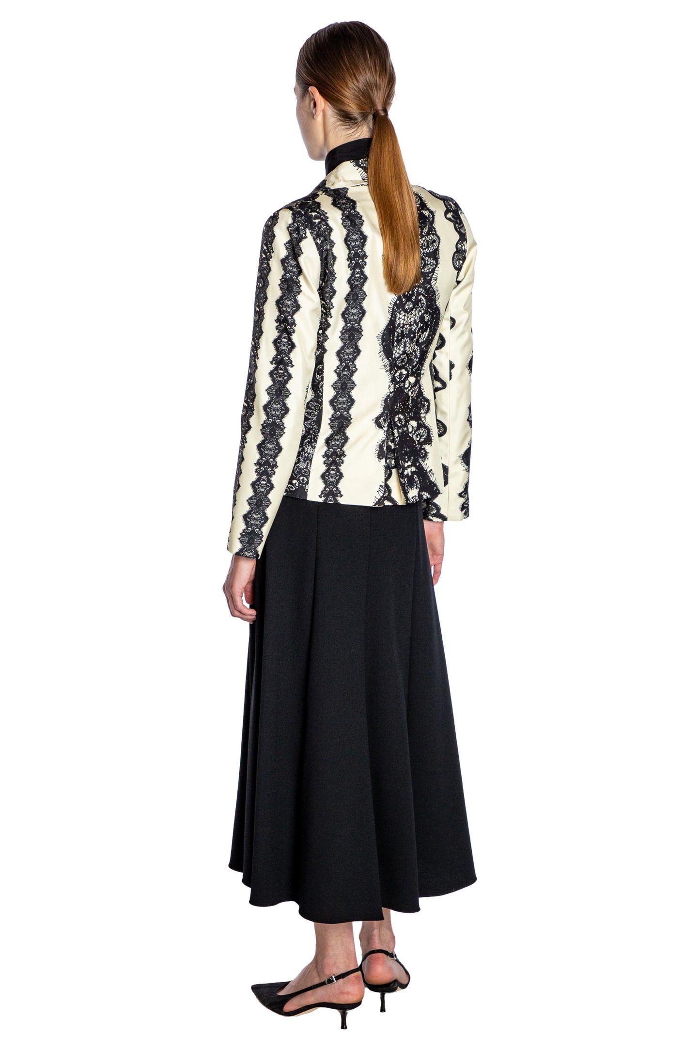 'VENETIAN LACE' L/S SHORT JACKET WITH CRYSTALS - - Libertine