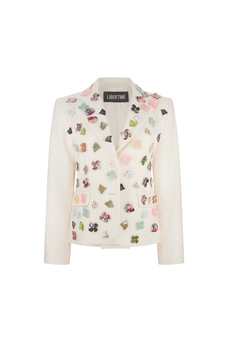 'BUTTON TOWN' L/S SHORT JACKET - JACKETS - Libertine