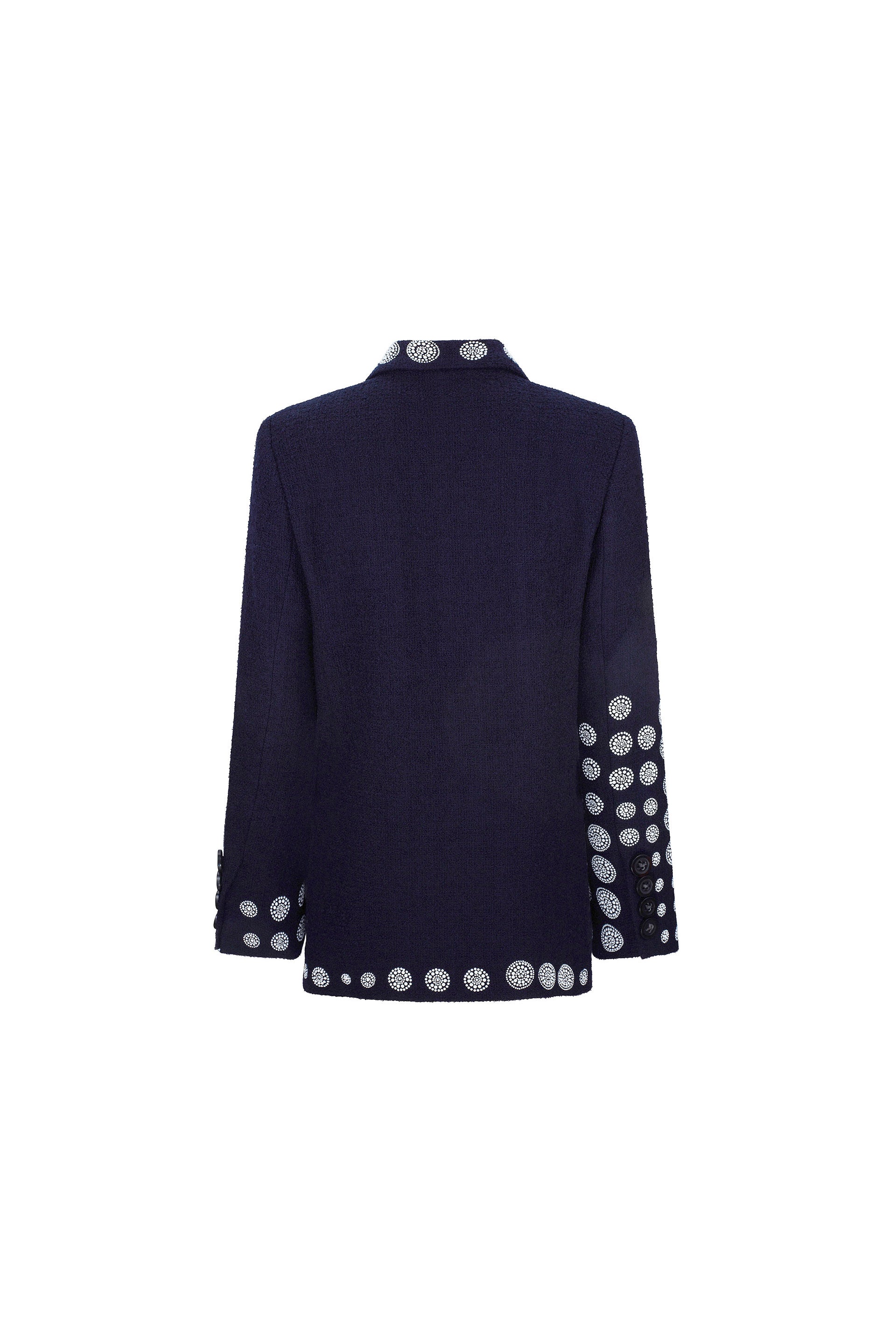 'DOT DOTISM' EMBELLISHED DOUBLE BREASTED BLAZER - JACKETS - Libertine