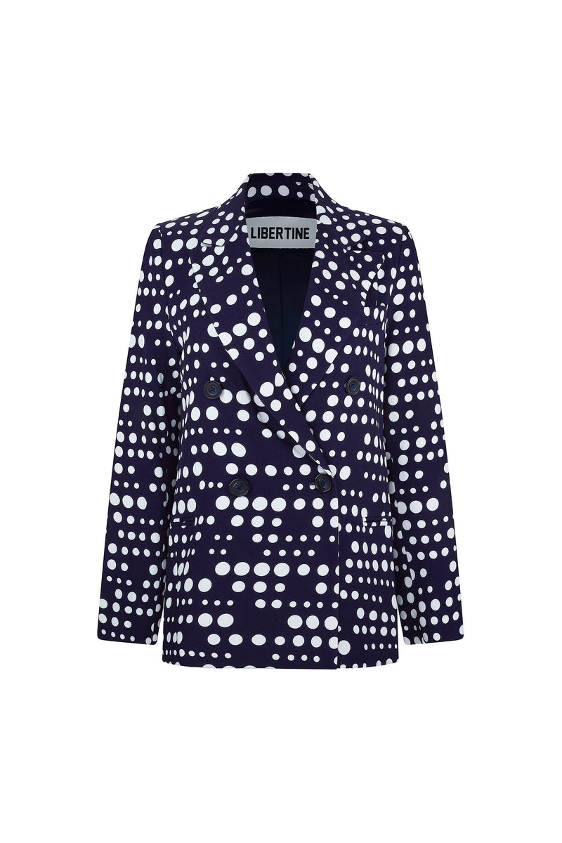 'DOT DOTISM' DOUBLE BREASTED BLAZER - JACKETS - Libertine