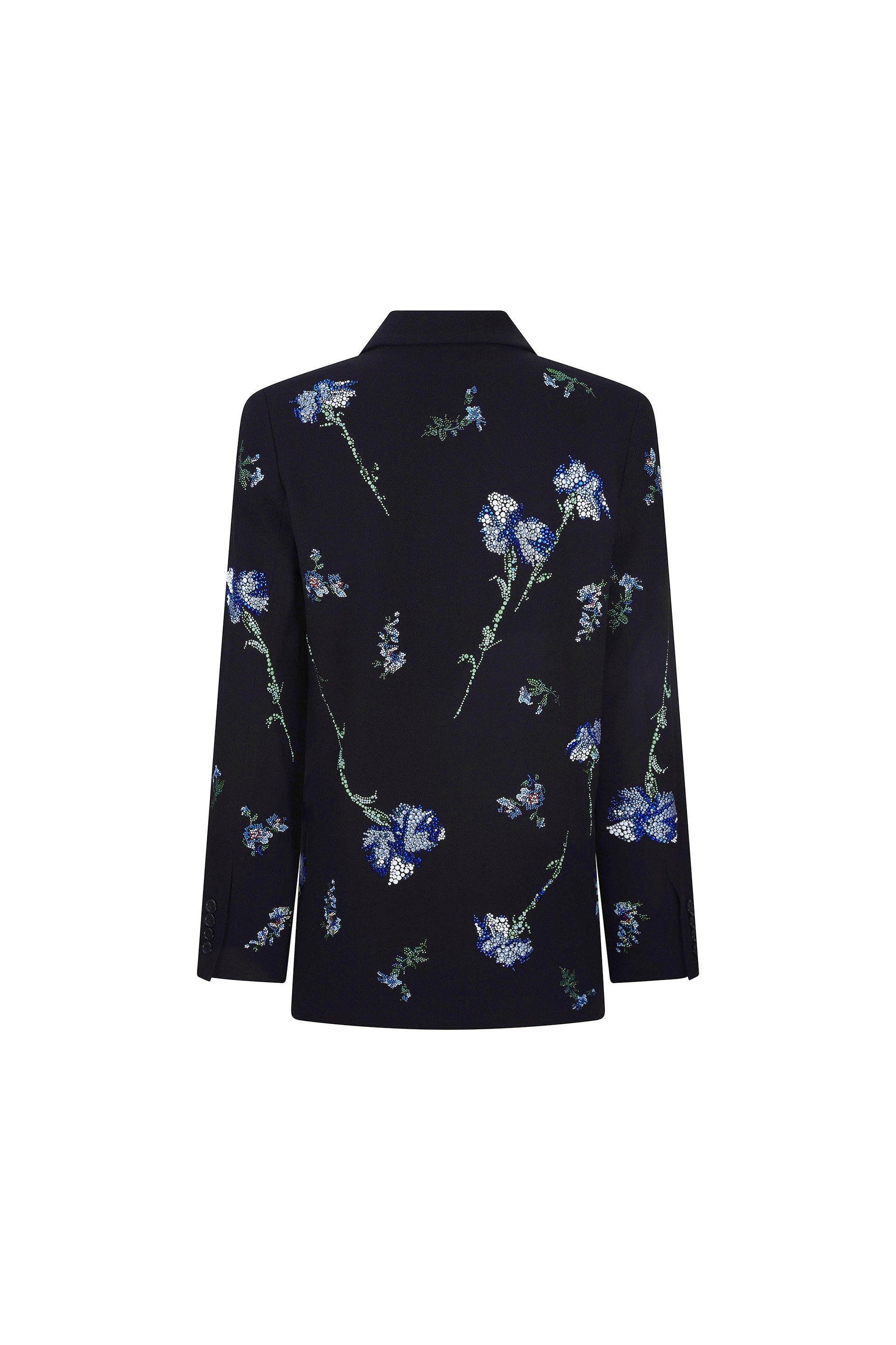 'CECIL BEATON BLUE CARNATION' DOUBLE BREASTED JACKET - JACKETS - Libertine