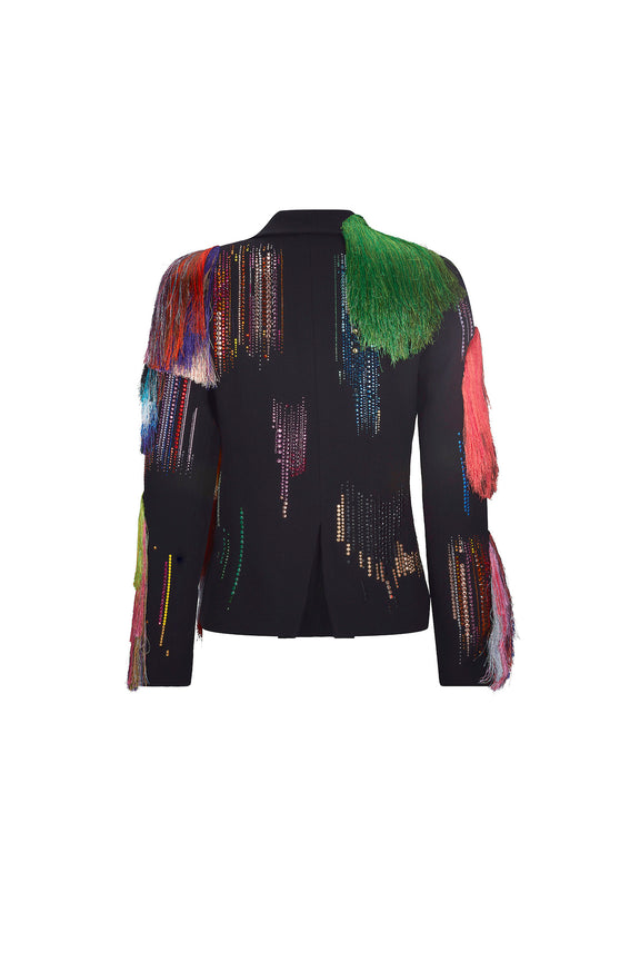 'FRINGE WITH BENEFITS' L/S SHORT JACKET -  - Libertine