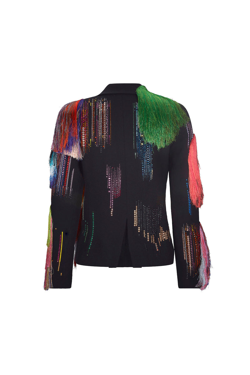 'FRINGE WITH BENEFITS' L/S SHORT JACKET - - Libertine