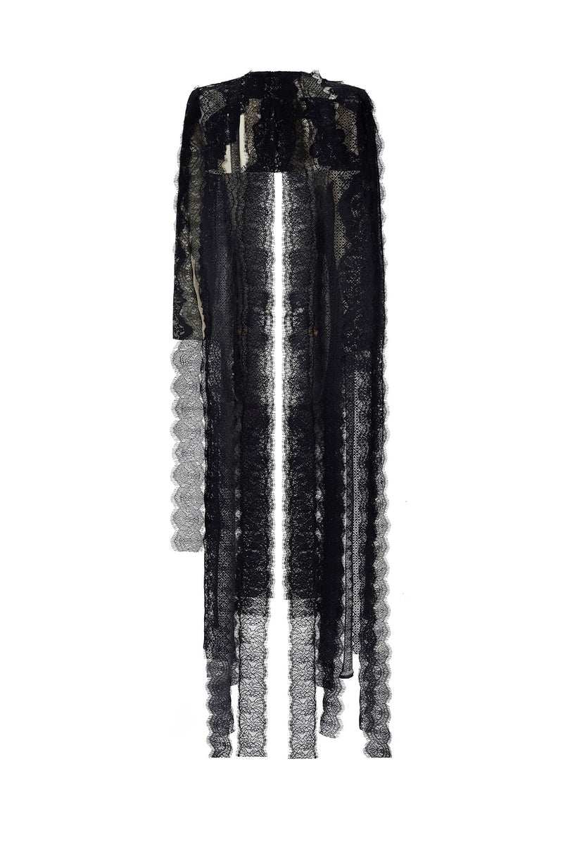 'VENETIAN LACE' FLY AWAY BOLERO WITH CRYSTALS - - Libertine