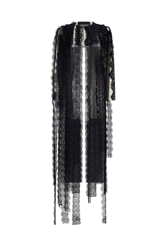 'VENETIAN LACE' FLY AWAY BOLERO WITH CRYSTALS - - Libertine - Main image