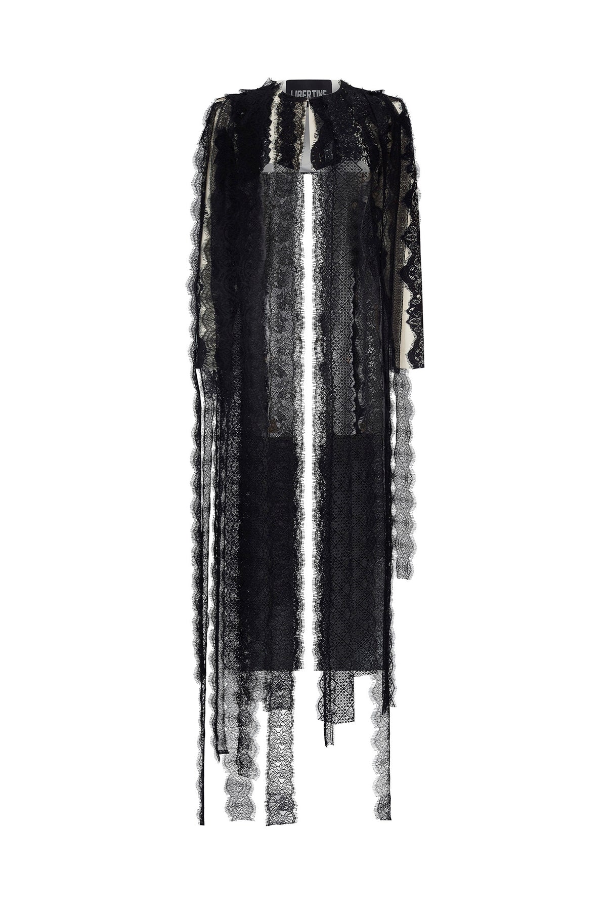 'VENETIAN LACE' FLY AWAY BOLERO WITH CRYSTALS - - Libertine