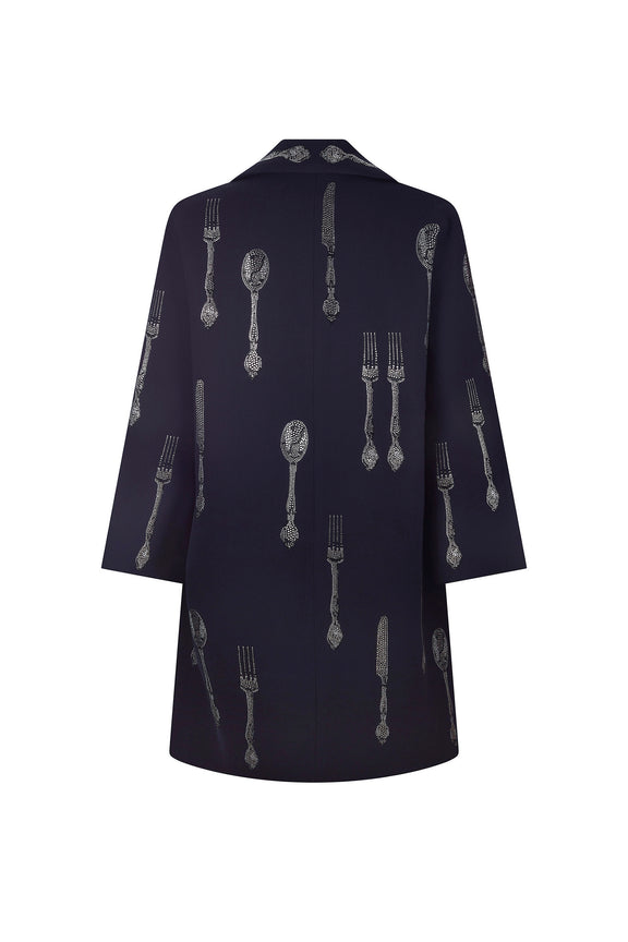 'MICHELIN STAR' NOTCHED LAPEL COAT - - Libertine