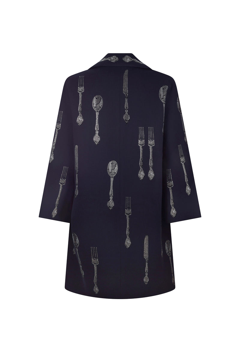 'MICHELIN STAR' NOTCHED LAPEL COAT - - Libertine