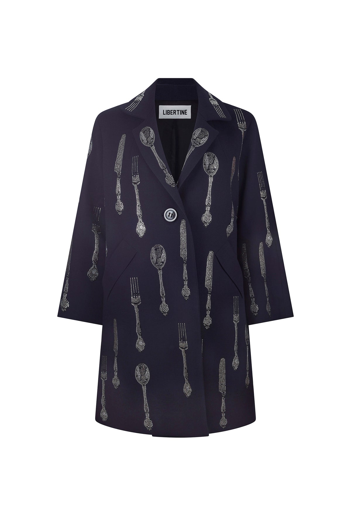 'MICHELIN STAR' NOTCHED LAPEL COAT - - Libertine
