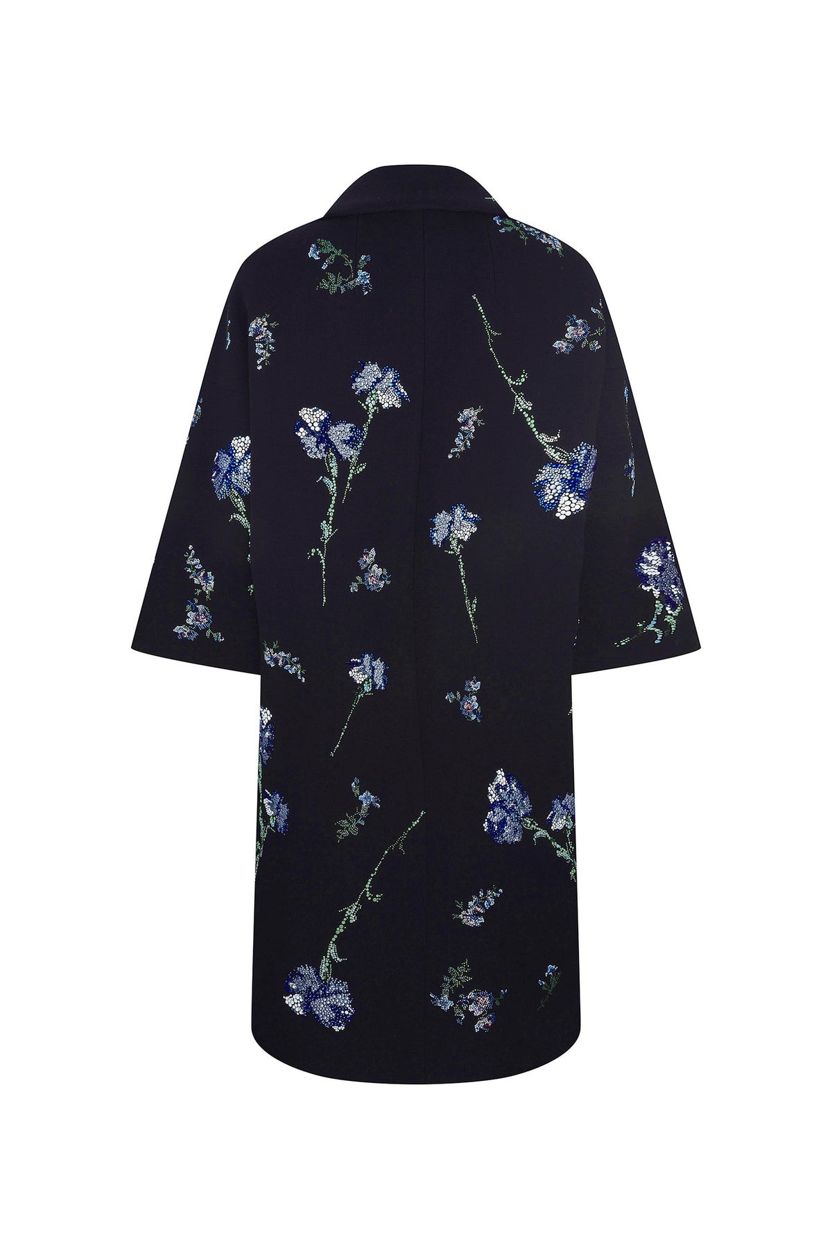 'CECIL BEATON BLUE CARNATION' PATCH POCKET COAT - COATS - Libertine
