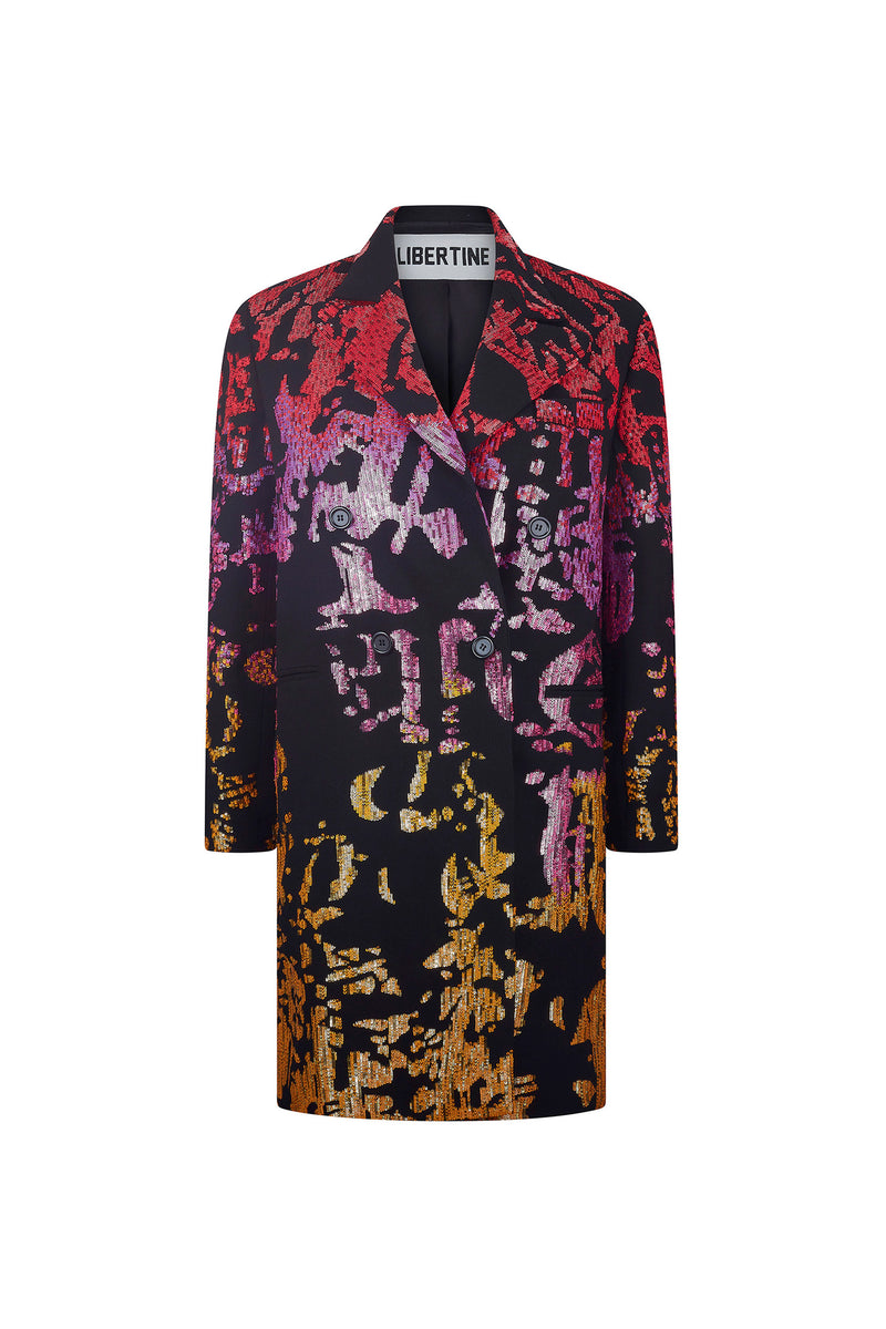 'DANTE'S INFERNO' DOUBLE BREASTED COAT - COATS - Libertine