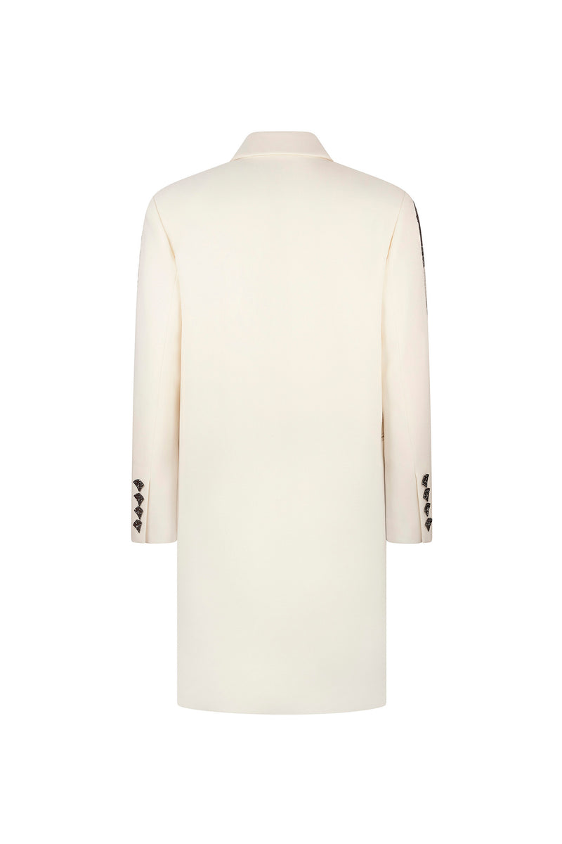 'VENETIAN LACE' DOUBLE BREASTED COAT - - Libertine