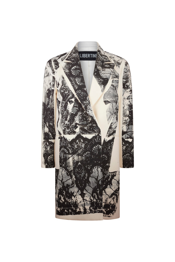 'VENETIAN LACE' DOUBLE BREASTED COAT - - Libertine - Main image