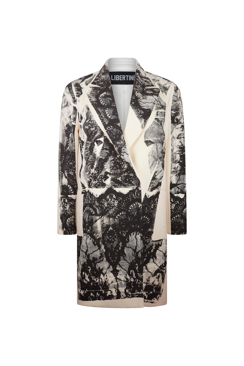 'VENETIAN LACE' DOUBLE BREASTED COAT - - Libertine