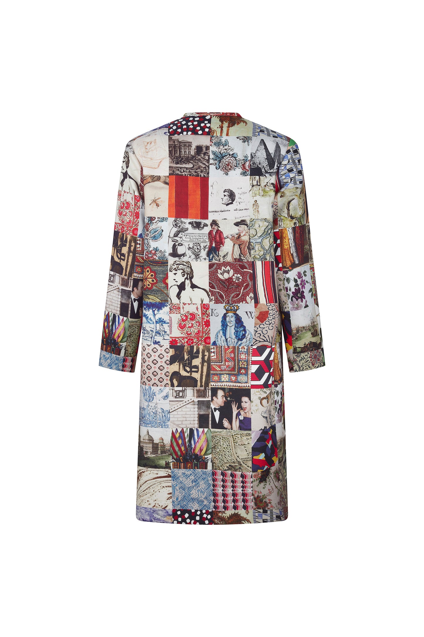 'BLOOMSBURY COLLAGE' L/S DUSTER -  - Libertine