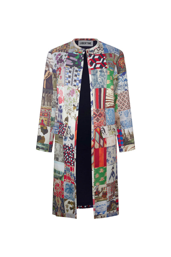'BLOOMSBURY COLLAGE' L/S DUSTER - COATS - Libertine - Main image