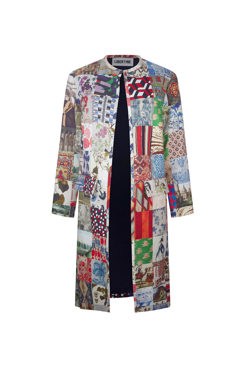 'BLOOMSBURY COLLAGE' L/S DUSTER - COATS - Libertine