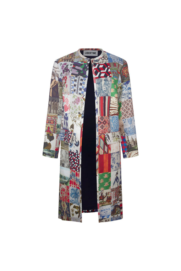 'BLOOMSBURY COLLAGE' L/S DUSTER - COATS - Libertine