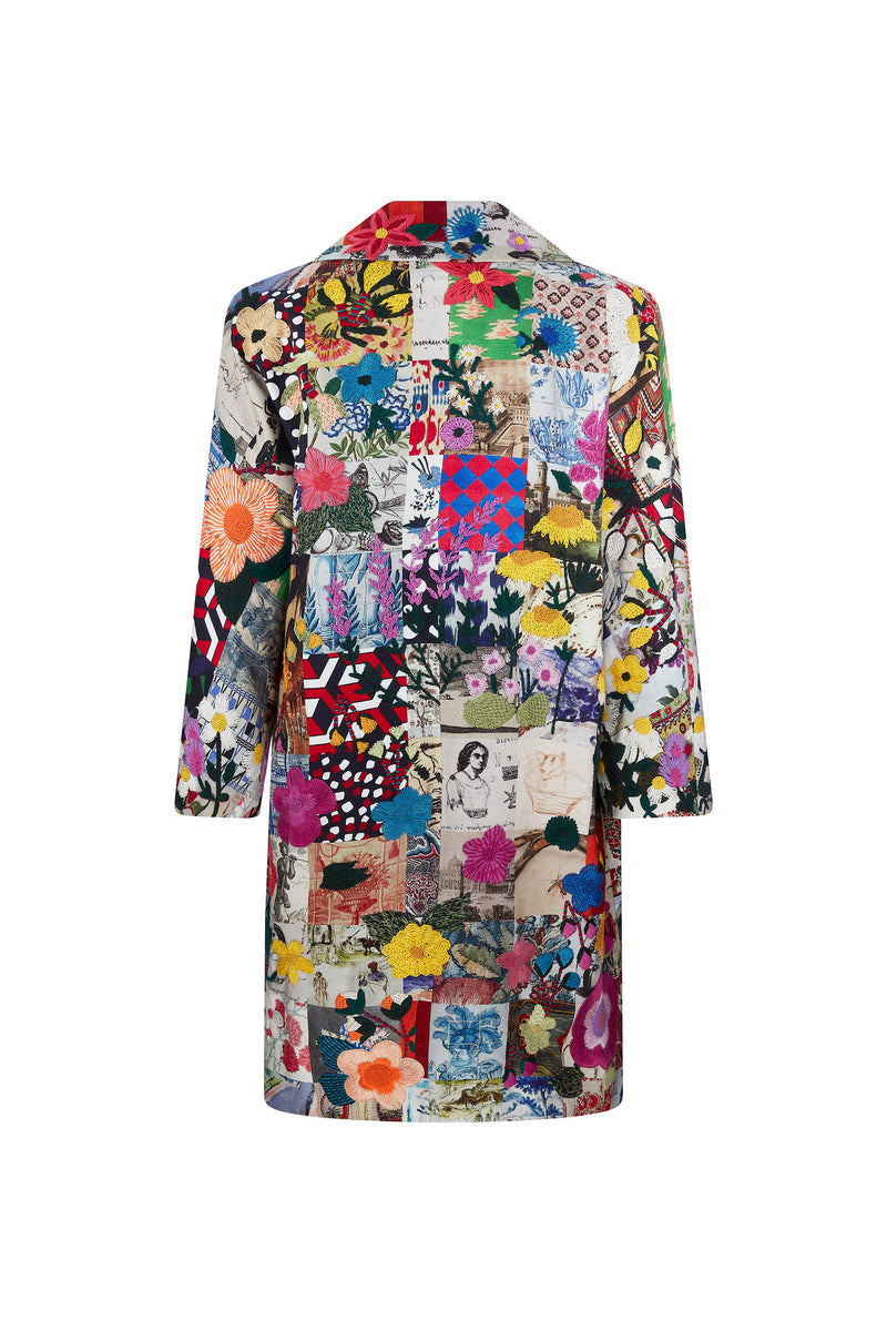 'BLOOMSBURY COLLAGE' L/S OVERSIZED COAT - COATS - Libertine