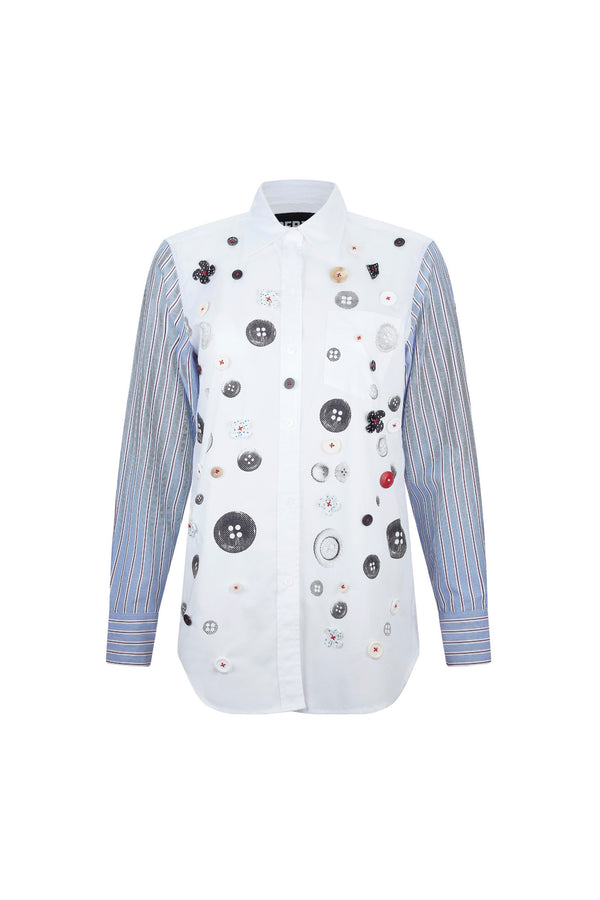 'EXISTENTIAL BUTTONS' CLASSIC SHIRT - - Libertine