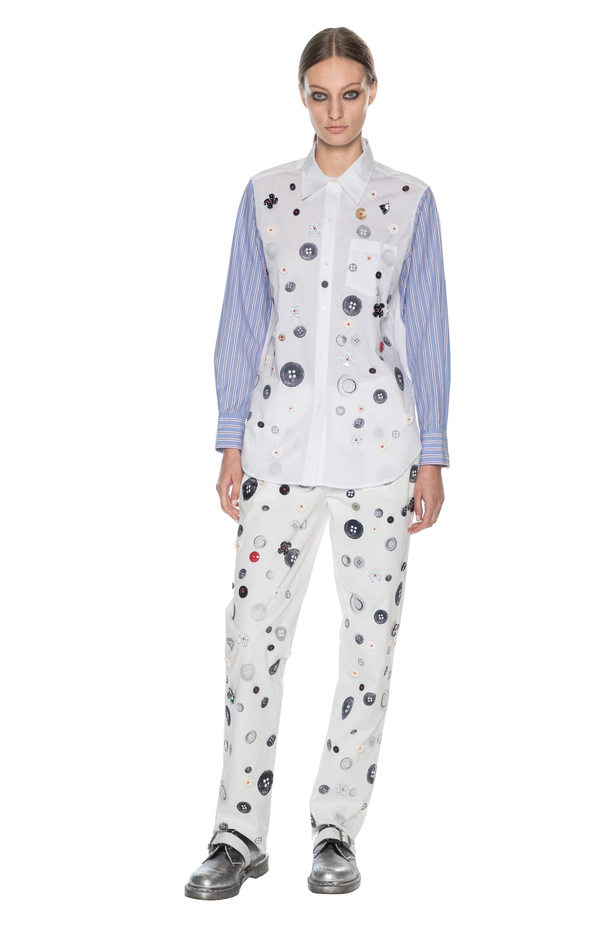 'EXISTENTIAL BUTTONS' CLASSIC SHIRT -  - Libertine