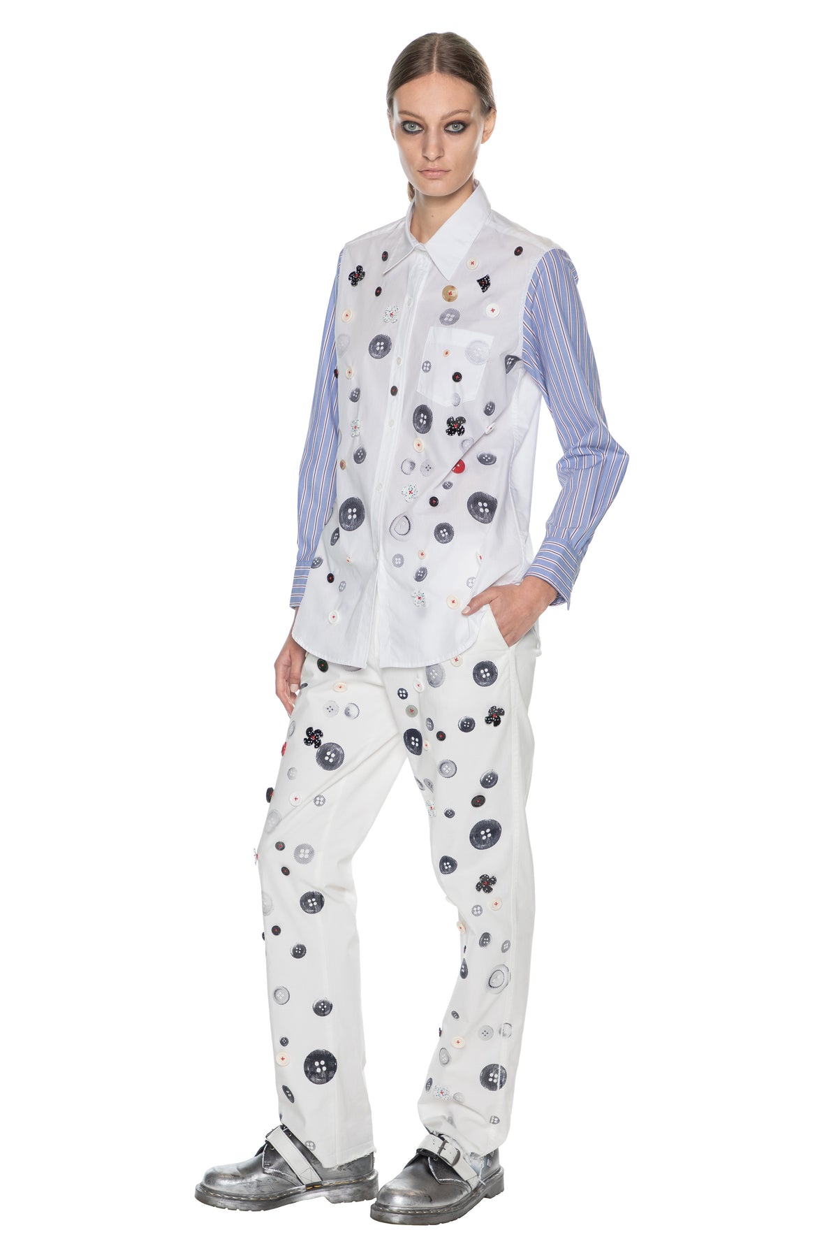 'EXISTENTIAL BUTTONS' CLASSIC SHIRT -  - Libertine