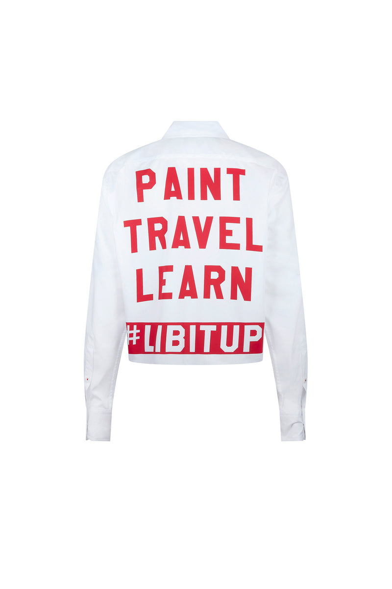 'PTL' CROPPED CLASSIC SHIRT - - Libertine