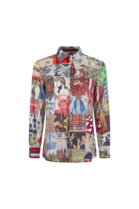 'BLOOMSBURY COLLAGE' NEW CLASSIC SHIRT - CLASSIC SHIRTS - Libertine - Main image