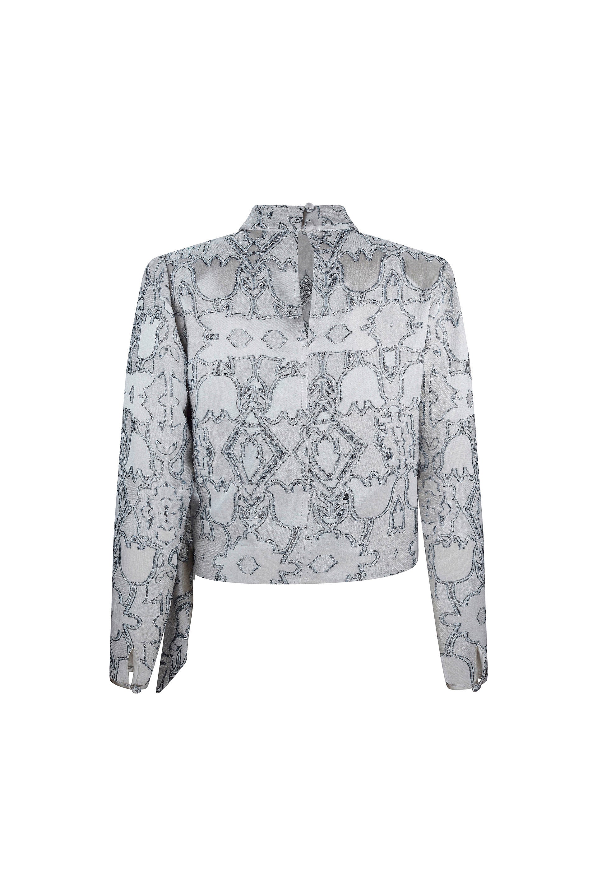 'VENETIAN SHADOWS'  SIDE TIE BLOUSE -  - Libertine