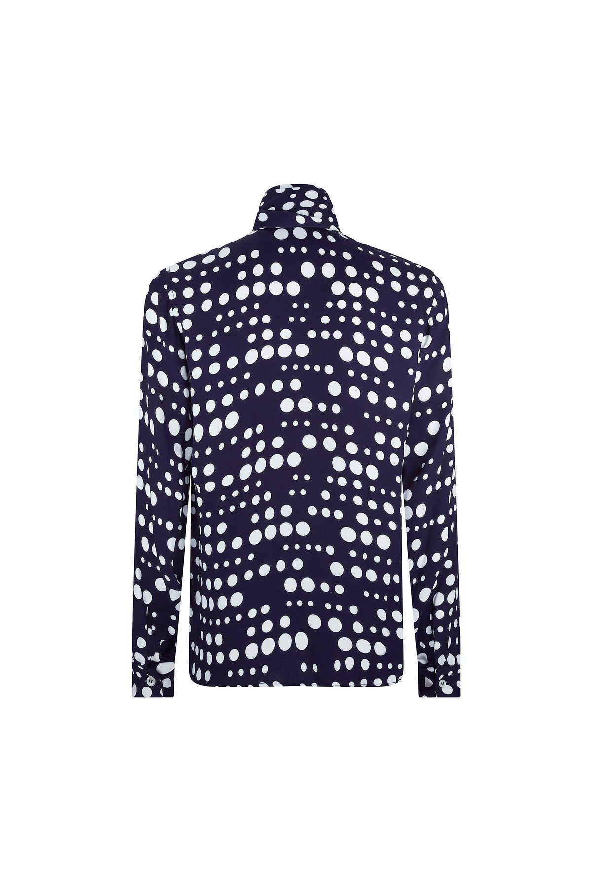 'DOT DOTISM' SLIM KEITH TIE BLOUSE - TOPS - Libertine