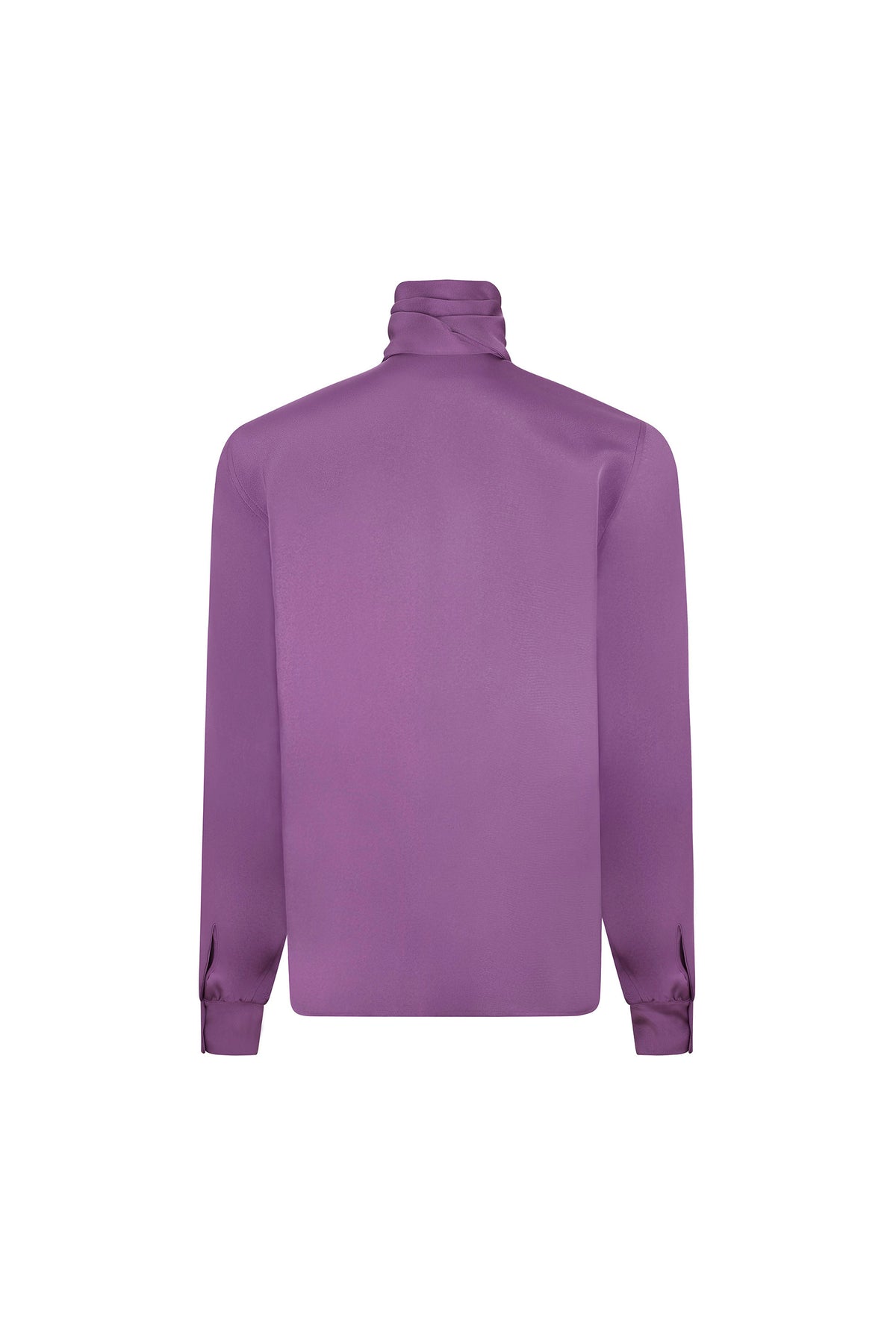 'FAUVE MAUVE' SLIM KEITH TIE BLOUSE - - Libertine