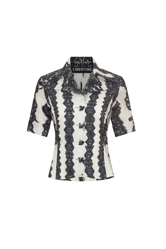 'VENETIAN LACE' JAZZY BLOUSE - - Libertine - Main image