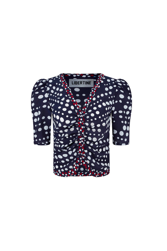 'DOT DOTISM' MONACO TOP - TOPS - Libertine