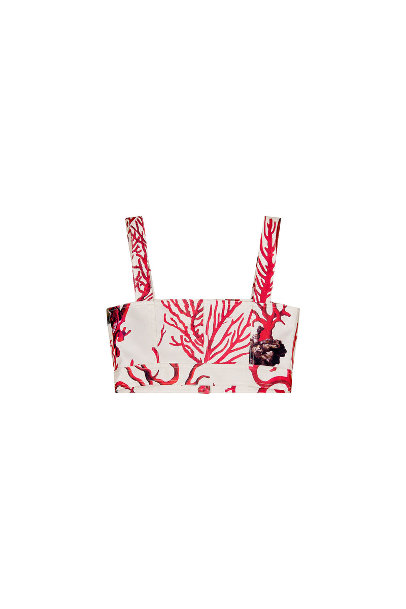 'VENETIAN CORAL' SAINT TROPEZ TOP - - Libertine