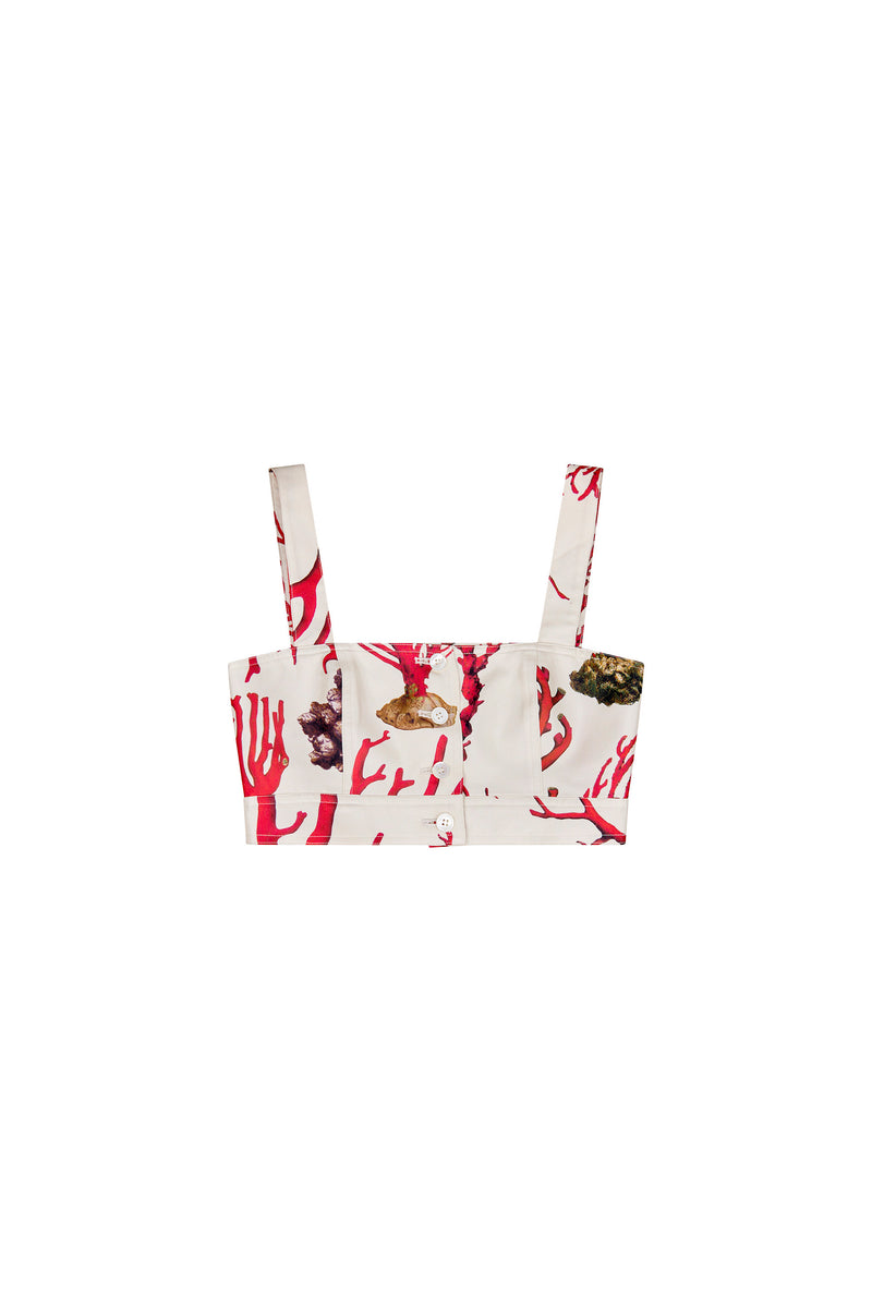 'VENETIAN CORAL' SAINT TROPEZ TOP - - Libertine