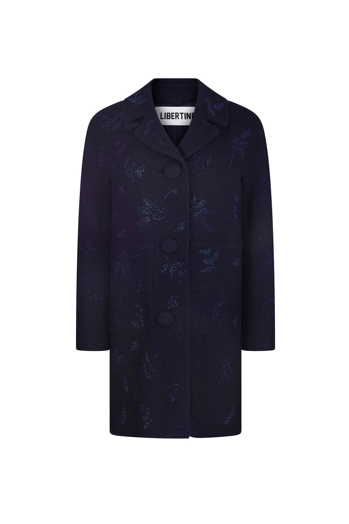 'KIND OF BLUE' L/S PATCH POCKET COAT - - Libertine