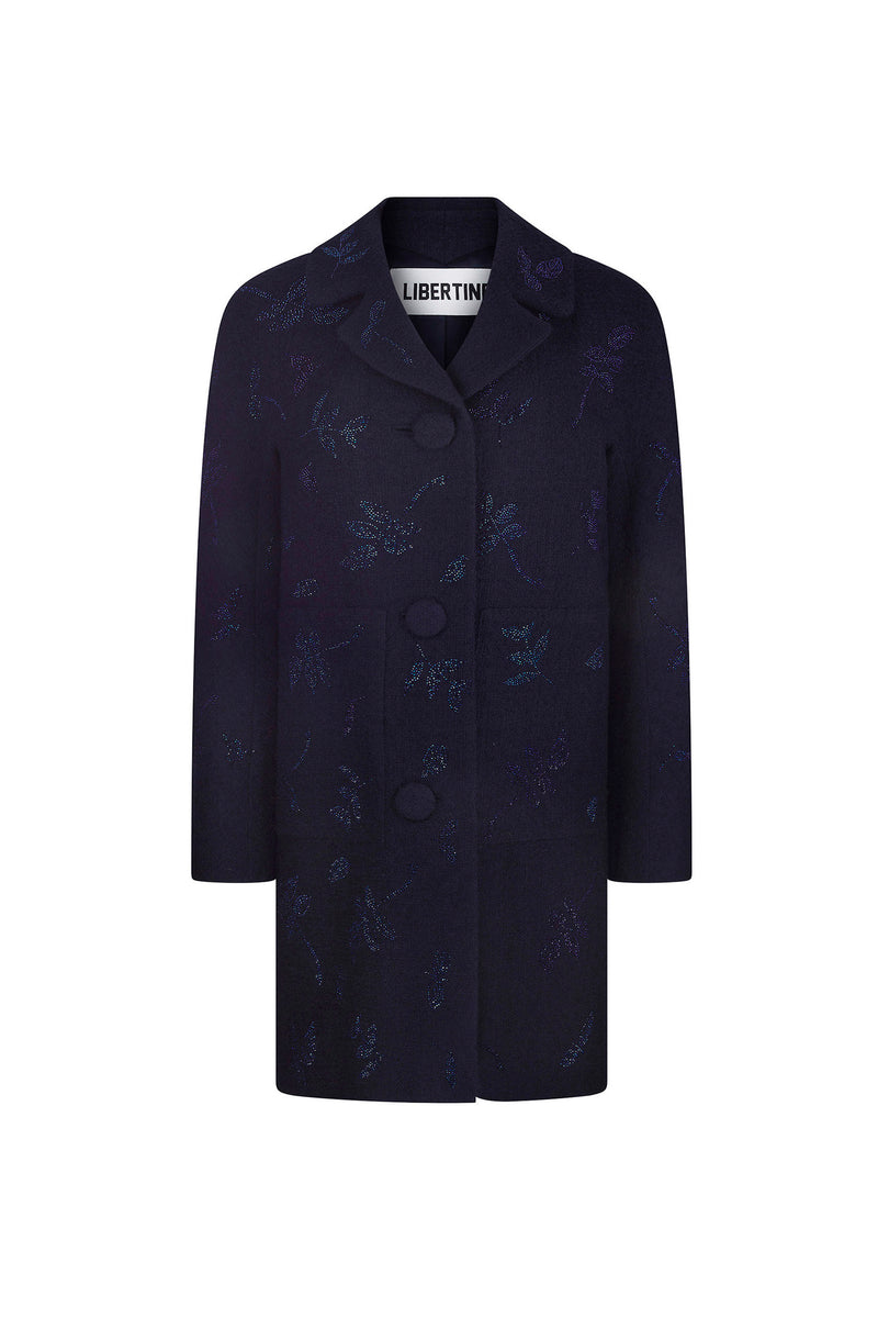 'KIND OF BLUE' L/S PATCH POCKET COAT - - Libertine