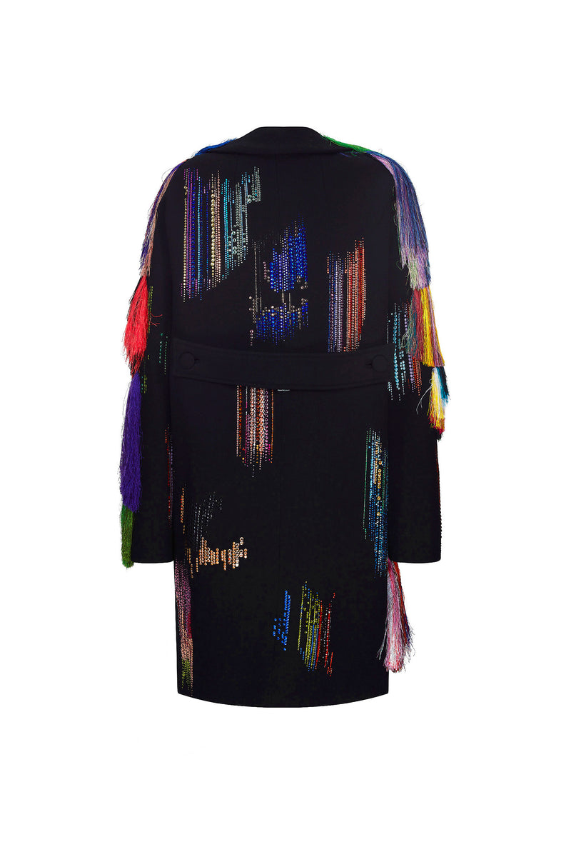 'FRINGE WITH BENEFITS' L/S PATCH POCKET COAT - - Libertine