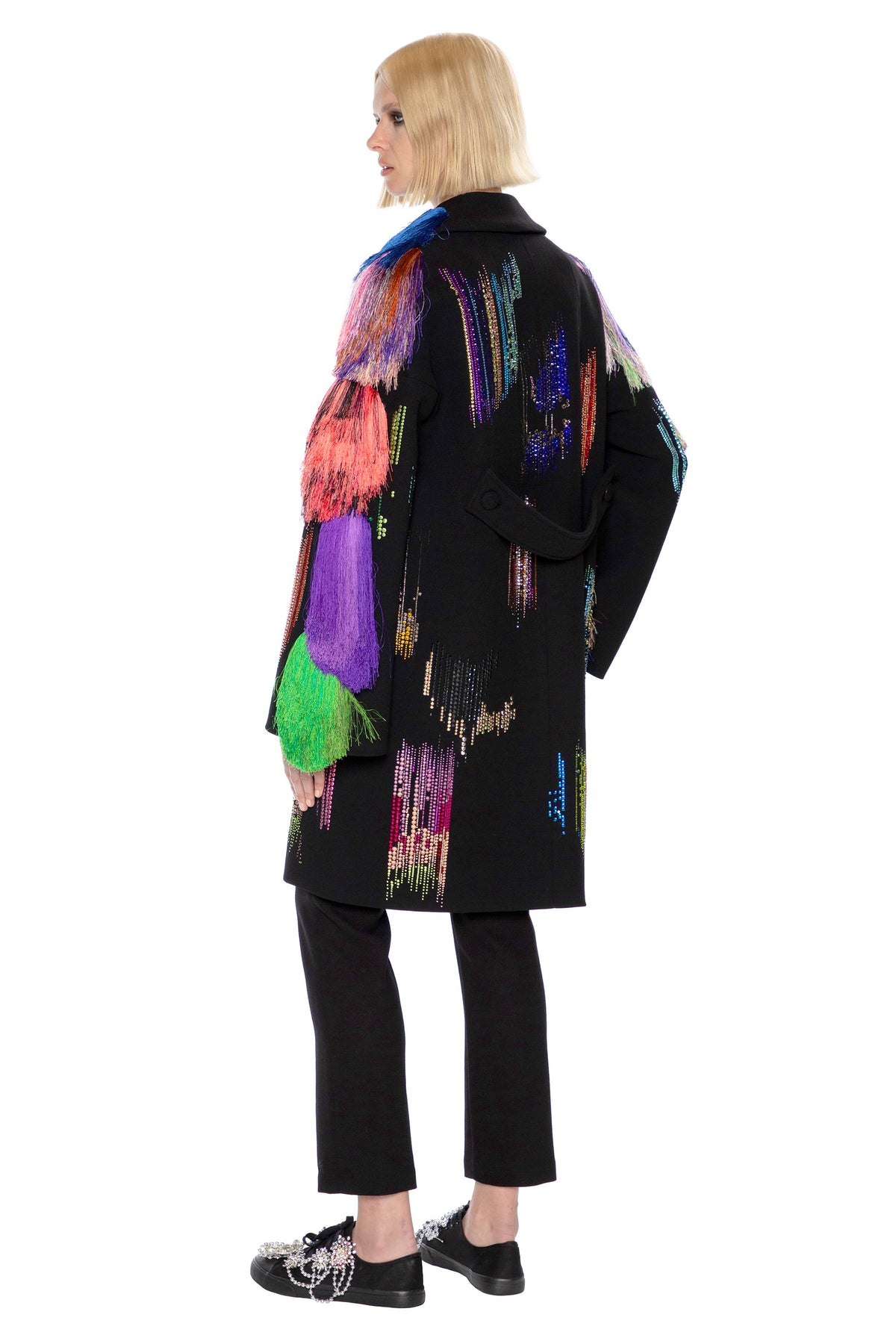 'FRINGE WITH BENEFITS' L/S PATCH POCKET COAT -  - Libertine