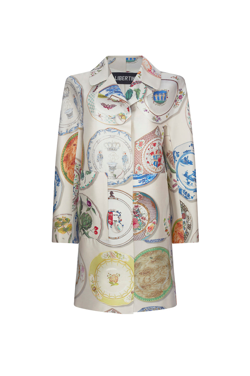 'CHELSEA PLATES' L/S PATCH POCKET COAT - COATS - Libertine