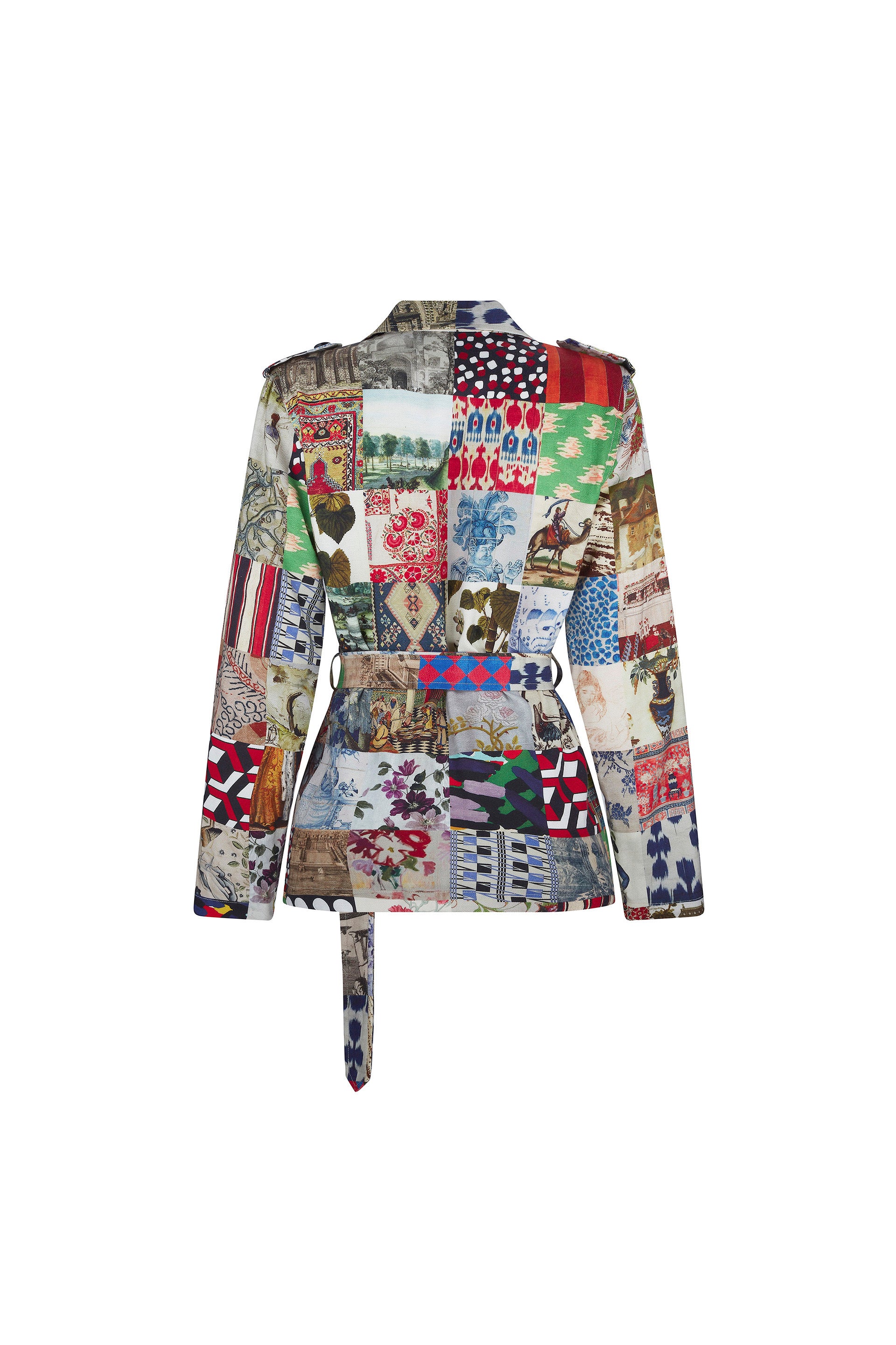 'BLOOMSBURY PATCHWORK' SAFARI JACKET - JACKETS - Libertine