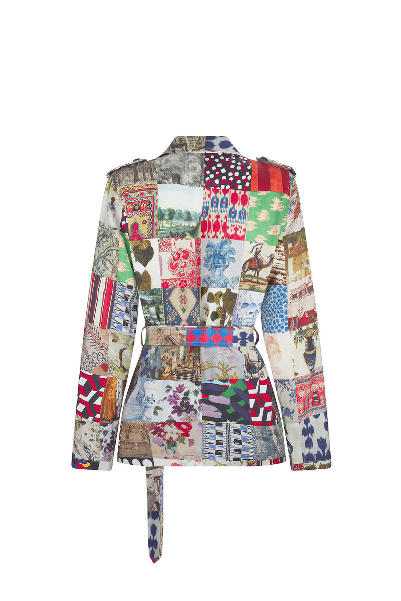 'BLOOMSBURY PATCHWORK' SAFARI JACKET - JACKETS - Libertine