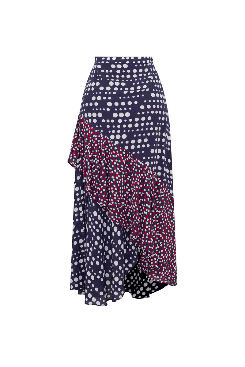 'DOT DOTISM' ASYMMETRICAL SKIRT - Skirts - Libertine