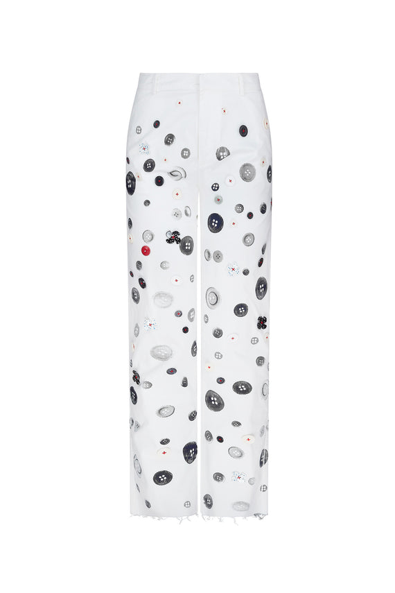 'EXISTENTIAL BUTTONS' WOMEN'S CHINOS - - Libertine - Main image