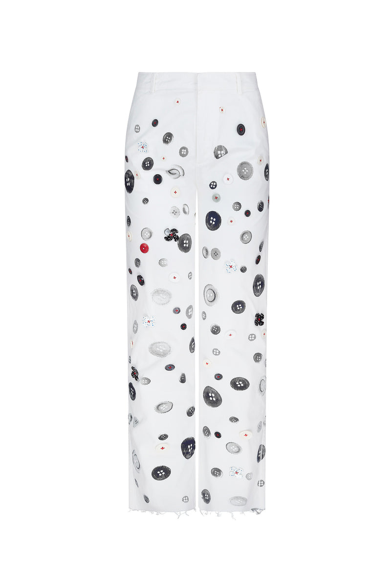 'EXISTENTIAL BUTTONS' WOMEN'S CHINOS - - Libertine