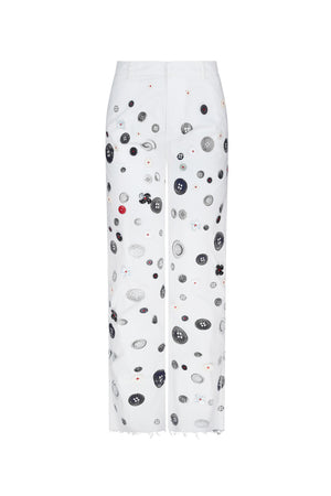 'EXISTENTIAL BUTTONS' WOMEN'S CHINOS