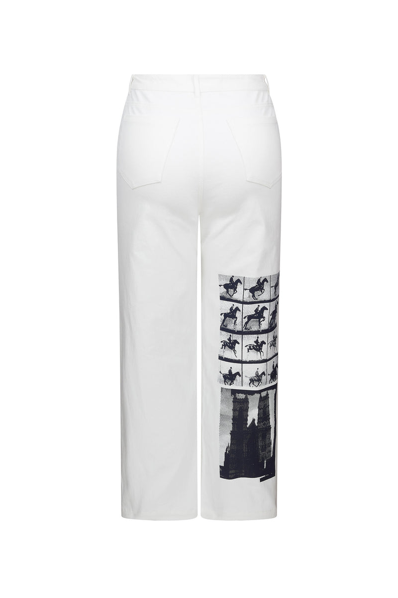 'SKETCHY' CROPPED WIDE LEG PANT - - Libertine