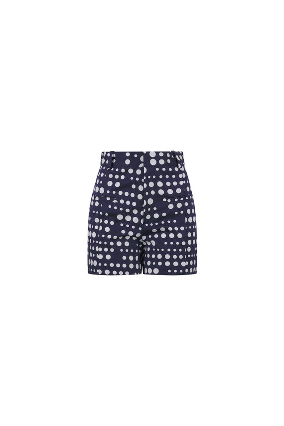 'DOT DOTISM' HIGH WAISTED SHORTS - Shorts - Libertine